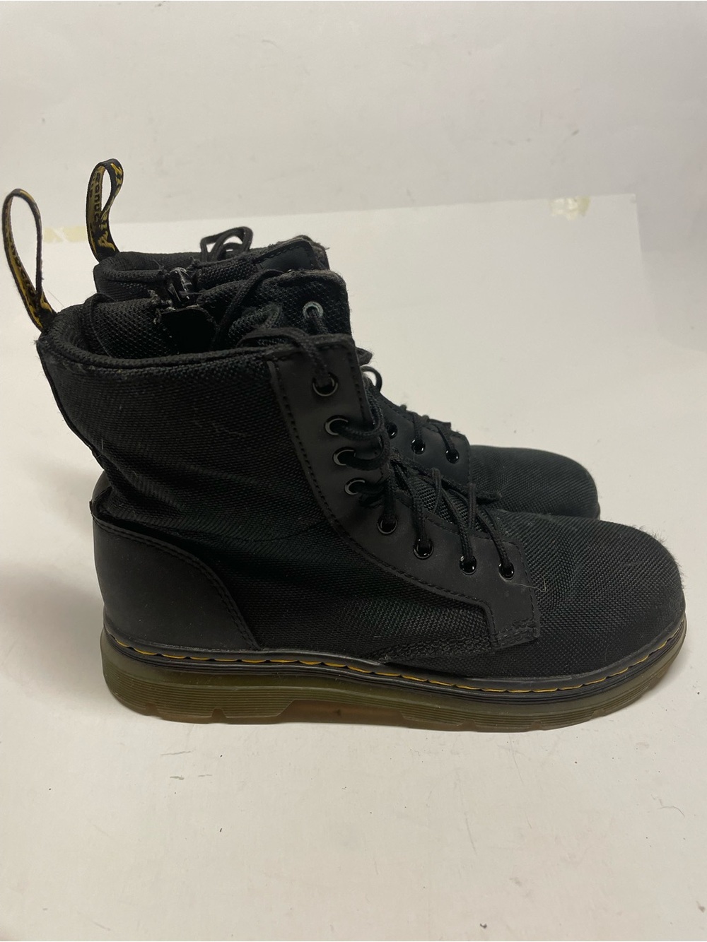 Dr. Martens Combs Y AirWair Black Combat Boots Poly Waterproof Size Women 6 Men5